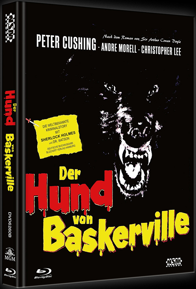 Der Hund von Baskerville (1959) (Blu-Ray+DVD+CD) (3Discs) - Cover B - Mediabook - Uncut - Limited 500 Edition