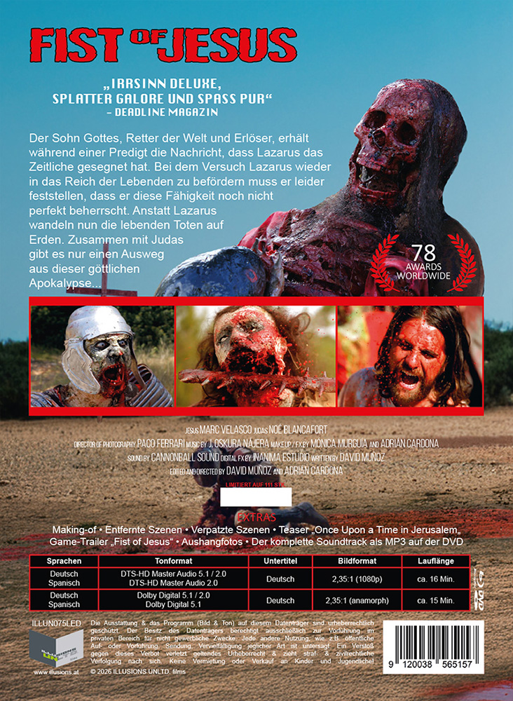 Fist Of Jesus [Kurzfilm] (Blu-Ray+DVD) - Cover D - Mediabook - Limited 111 Edition