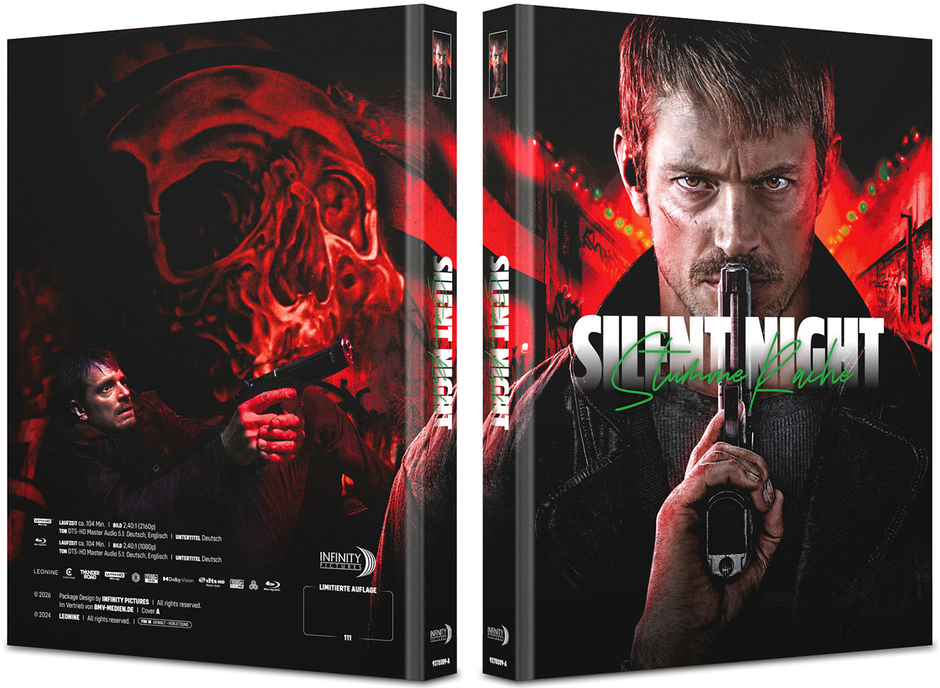 Silent Night - Stumme Rache (4K UHD+Blu-Ray) - Cover A - Mediabook - Limited 111 Edition