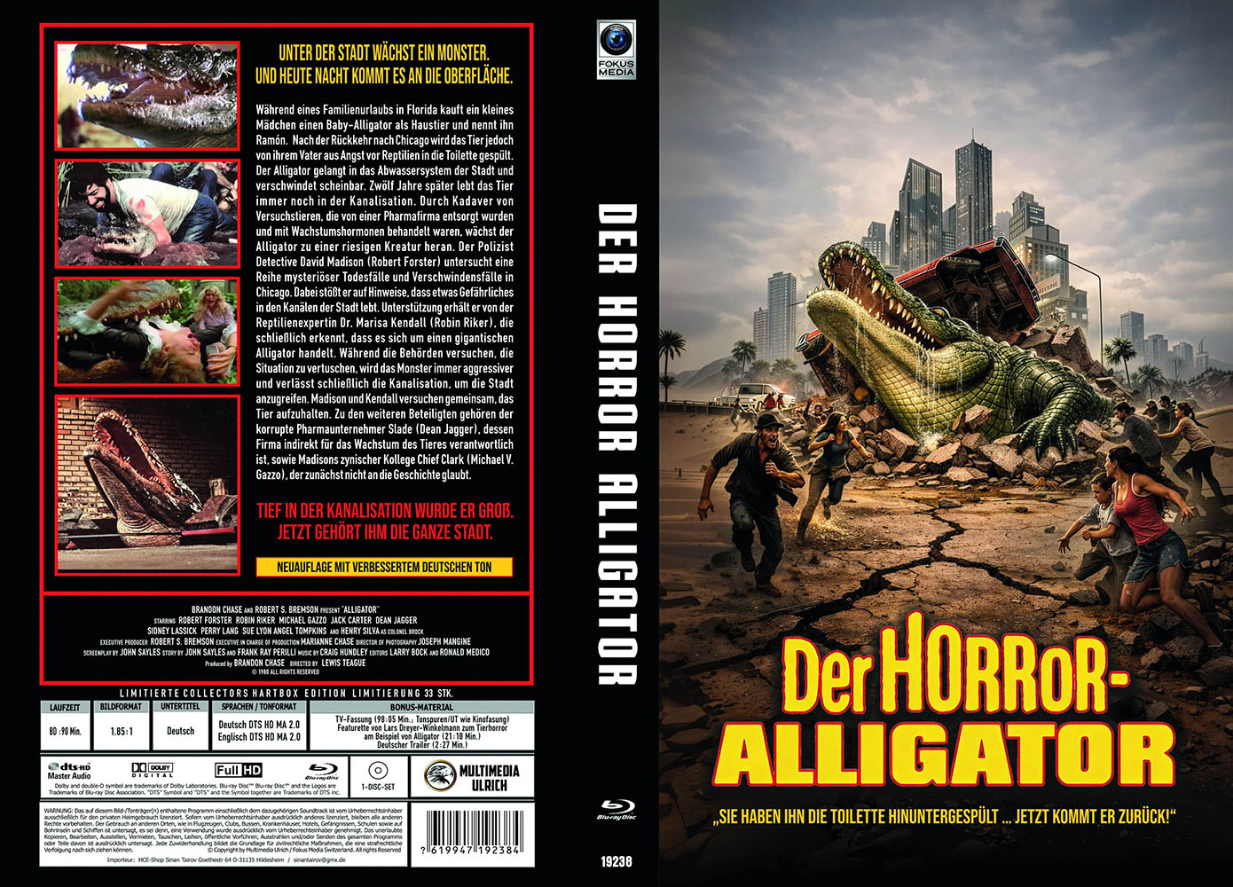 Der Horror-Alligator (Blu-Ray) - große Hartbox - Limited 33 Edition