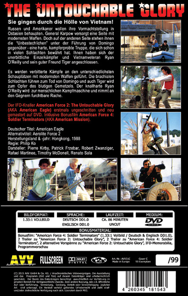 The Untouchable Glory (American Eagle) - Cover B - große Hartbox - Limited 99 Edition