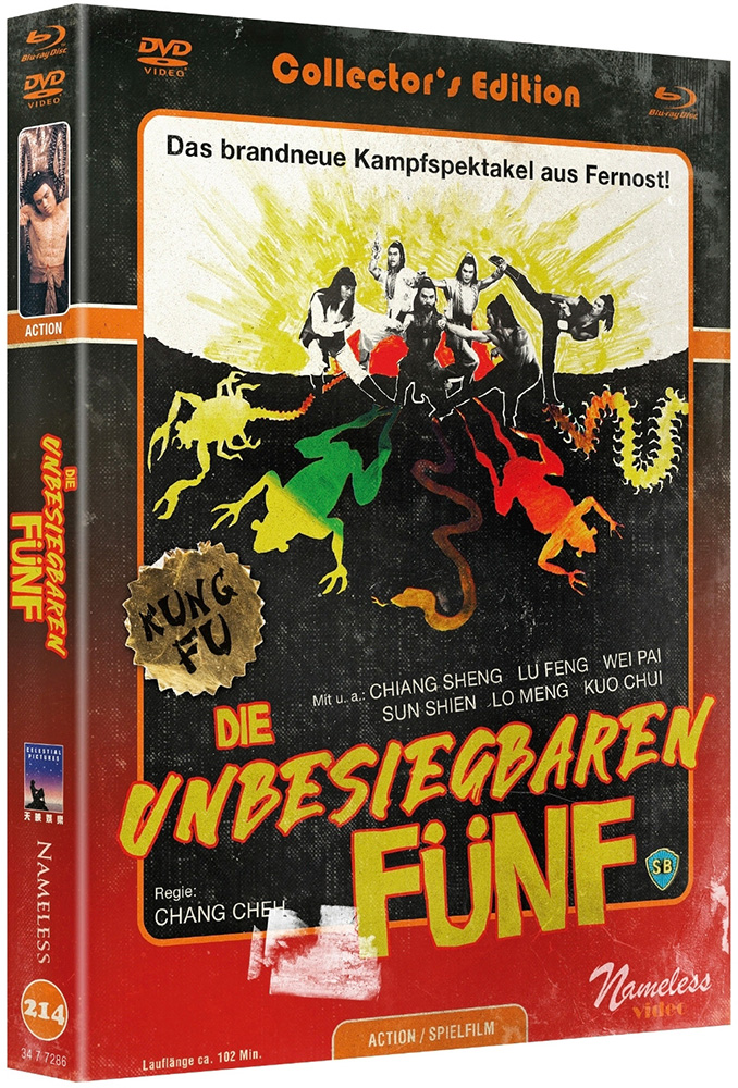 Die unbesiegbaren Fünf (5 Deadly Venoms) (Blu-Ray+DVD) - Cover C - Mediabook - Limited 333 Edition