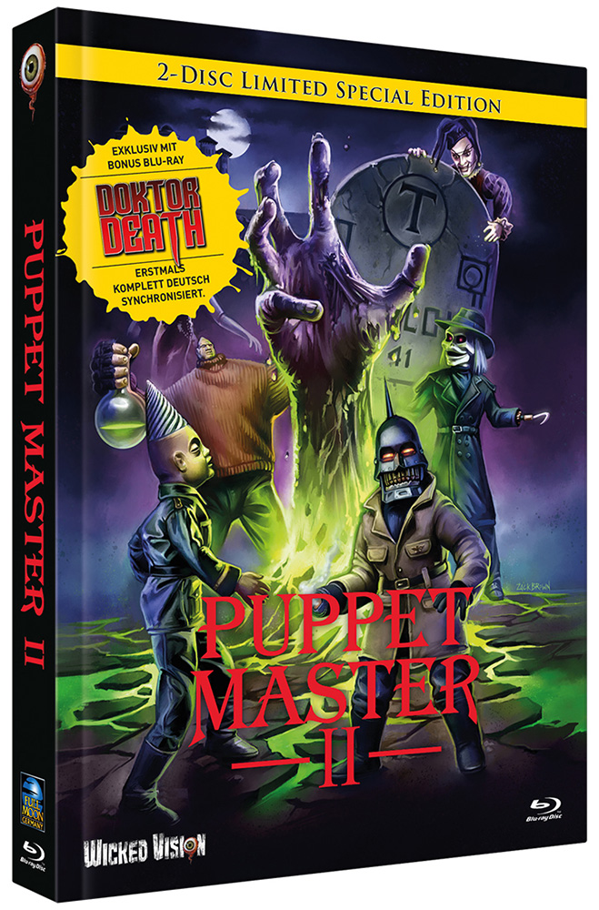 Puppet Master 2 / Puppet Master: Doctor Death (Blu-Ray) (2Discs) - Cover A - Mediabook - Limited 333 Edition Puppet Master 2 / Puppet Master: Doctor Death (Blu-Ray) (2Discs) - Cover A - Mediabook - Limited 333 Edition