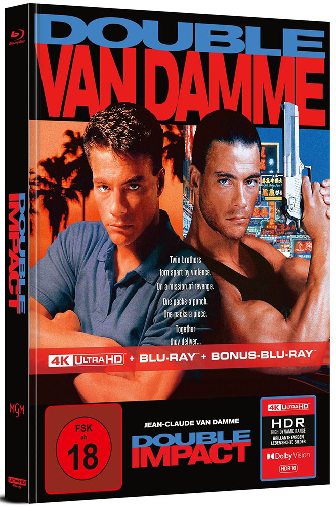Geballte Ladung - Double Impact (4K UHD+2Blu-Rays) - Cover B - Mediabook - Limited Edition