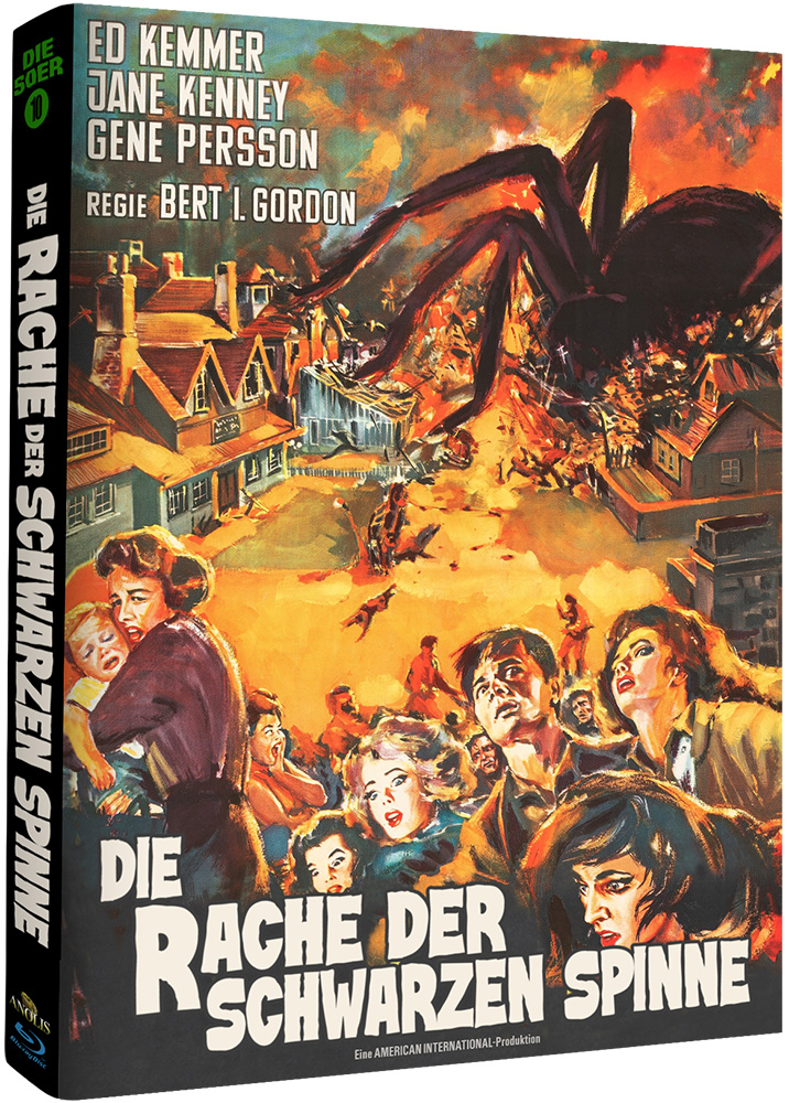 Die Rache der schwarzen Spinne (s/w) (Blu-Ray) - Cover B - Mediabook - Limited Edition
