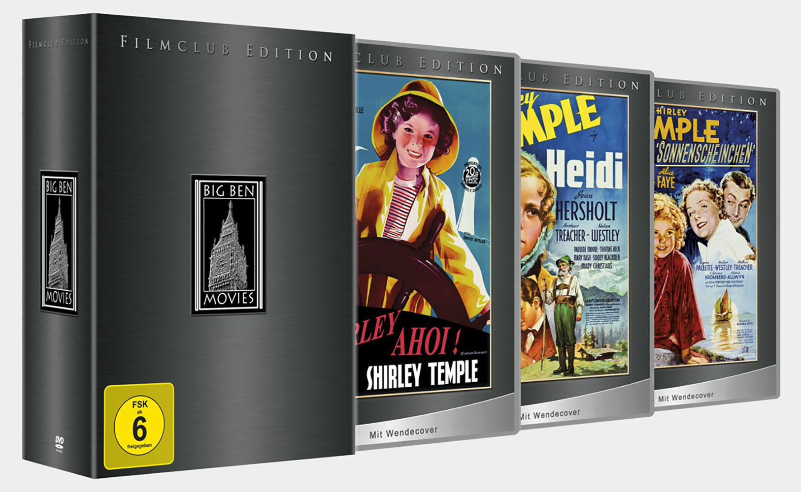 Filmclub Box #06 - Shirley Temple (3DVD) (Shirley ahoi!, Heidi & Sonnenscheinchen) Filmclub Box #06 - Shirley Temple (3DVD) (Shirley ahoi!, Heidi & Sonnenscheinchen)