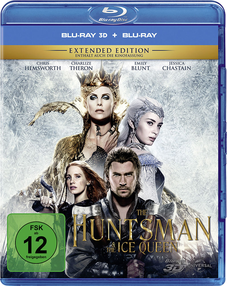 The Huntsman & The Ice Queen (Blu-Ray 3D+Blu-Ray) (2Discs) - 2D & 3D Version - Kinofassung + Extended Version