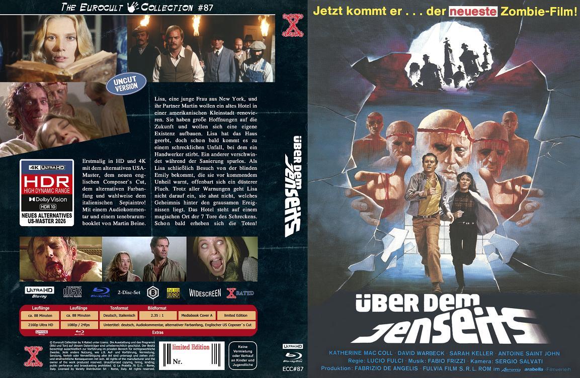 Über dem Jenseits - Die Geisterstadt der Zombies (4K UHD+Blu-Ray) - US-Master - Cover A - Mediabook - Limited Edition