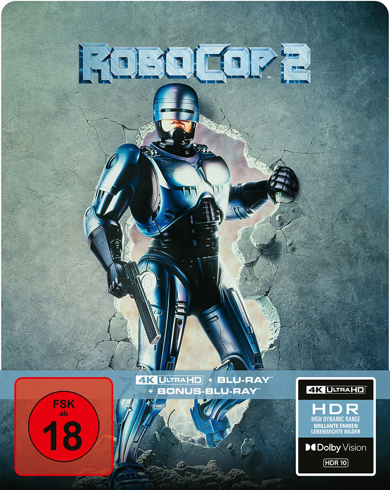 RoboCop 2 (4K UHD+2Blu-Rays) - SteelBook - Limited Edition