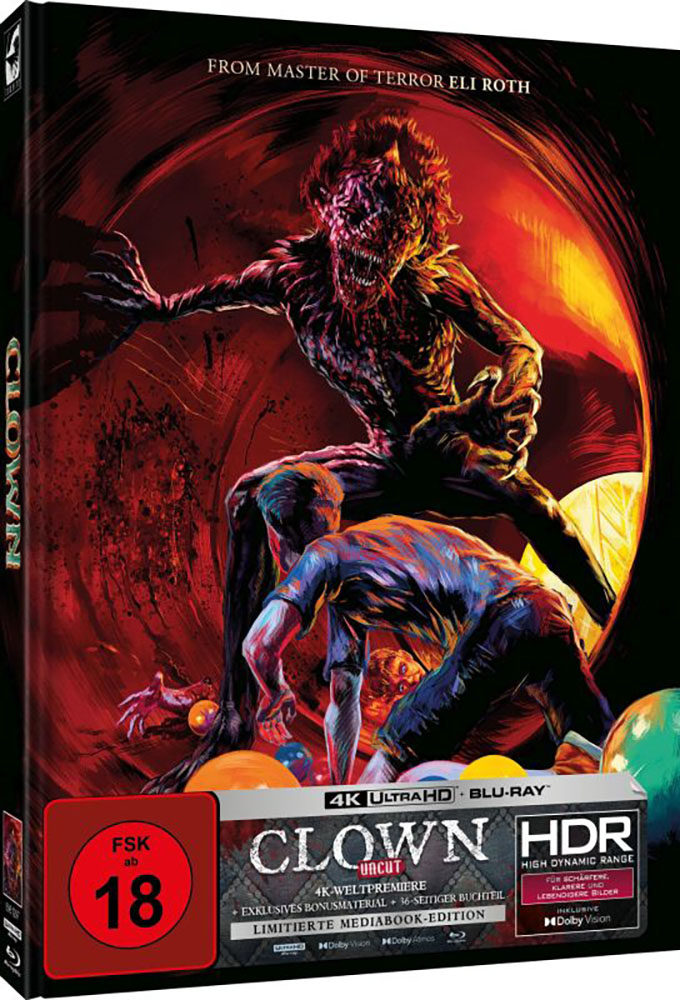 Clown (4K UHD+Blu-Ray) - Cover B - Mediabook - Limited 999 Edition