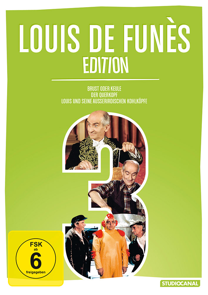 Louis de Funes Edition 3 (3DVD) (Querkopf, Brust oder Keule & Außerirdische Kohlköpfe)
