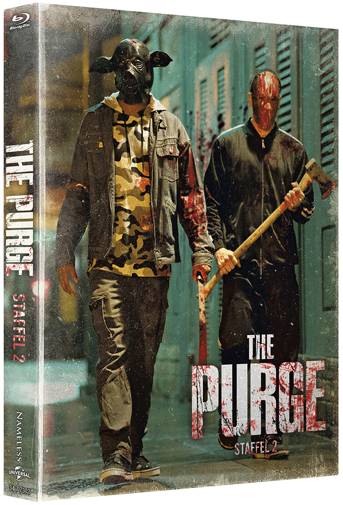 The Purge - Die Säuberung - Staffel 1 & 2 (Blu-Ray) (4Discs) - Cover B - Mediabook - Limited 333 Edition - Schuber