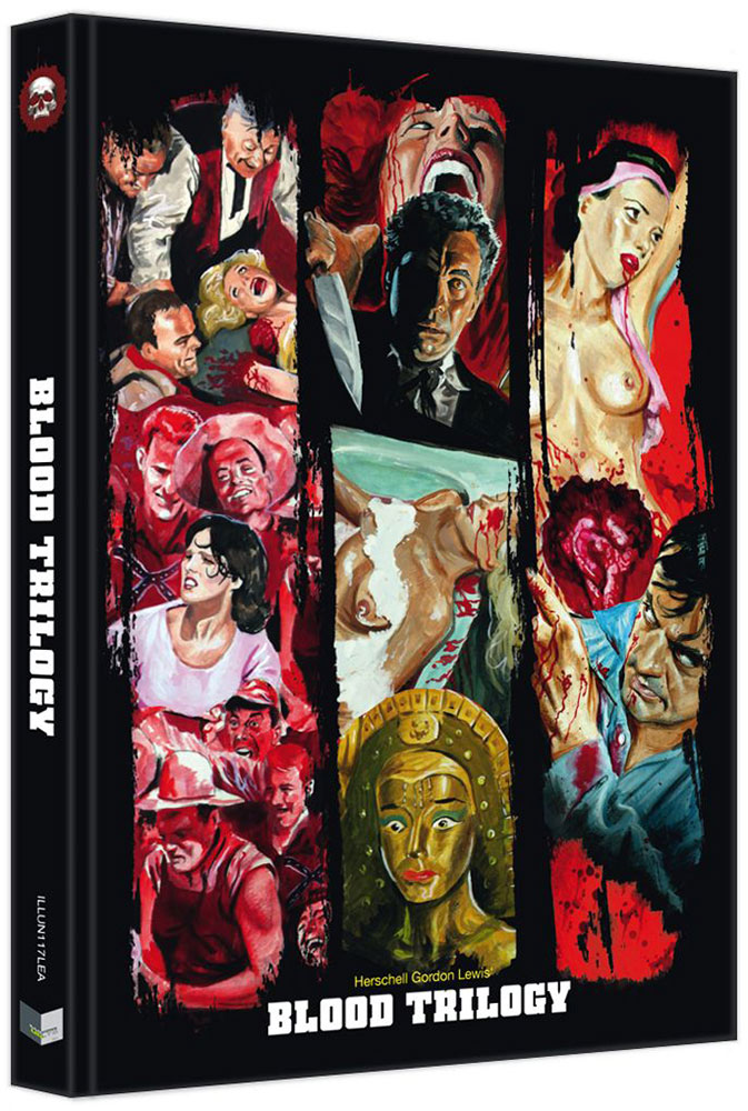 Herschell Gordon Lewis - Blood Trilogy (Blu-Ray) (3Discs) - Cover A - Mediabook - Limited 444 Edition Herschell Gordon Lewis - Blood Trilogy (Blu-Ray) (3Discs) - Cover A - Mediabook - Limited 444 Edition