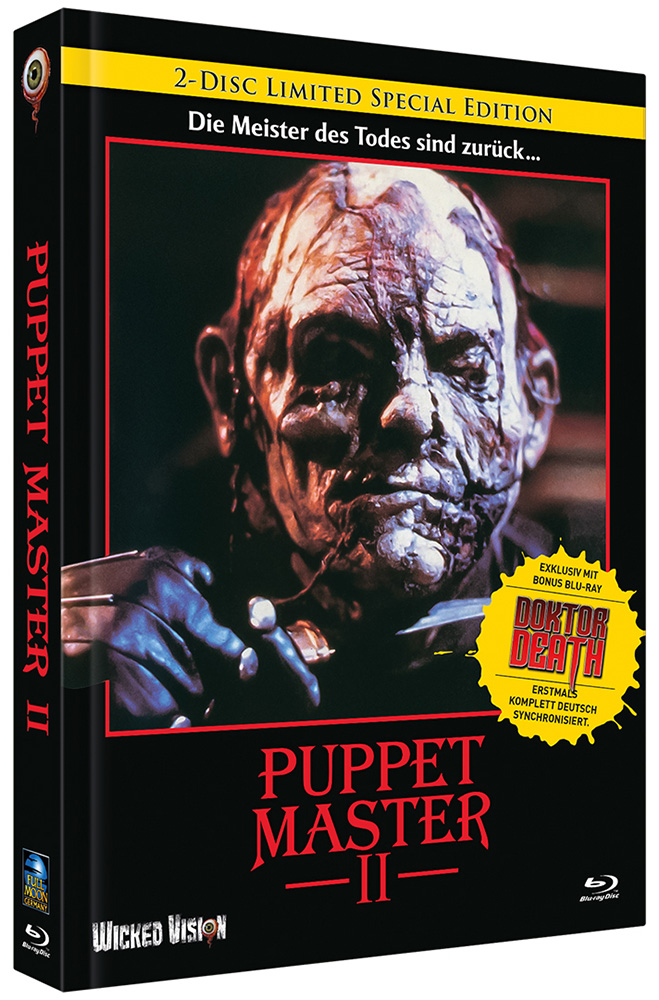 Puppet Master 2 / Puppet Master: Doctor Death (Blu-Ray) (2Discs) - Cover C - Mediabook - Limited 222 Edition Puppet Master 2 / Puppet Master: Doctor Death (Blu-Ray) (2Discs) - Cover C - Mediabook - Limited 222 Edition