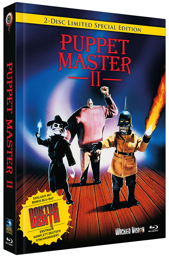 Puppet Master 2 / Puppet Master: Doctor Death (Blu-Ray) (2Discs) - Cover B - Mediabook - Limited 333 Edition Puppet Master 2 / Puppet Master: Doctor Death (Blu-Ray) (2Discs) - Cover B - Mediabook - Limited 333 Edition