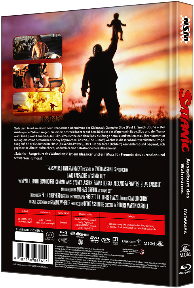 Satanic - Ausgeburt des Wahnsinns (Blu-Ray+DVD) - Cover A - Mediabook - Limited 555 Edition - Uncut