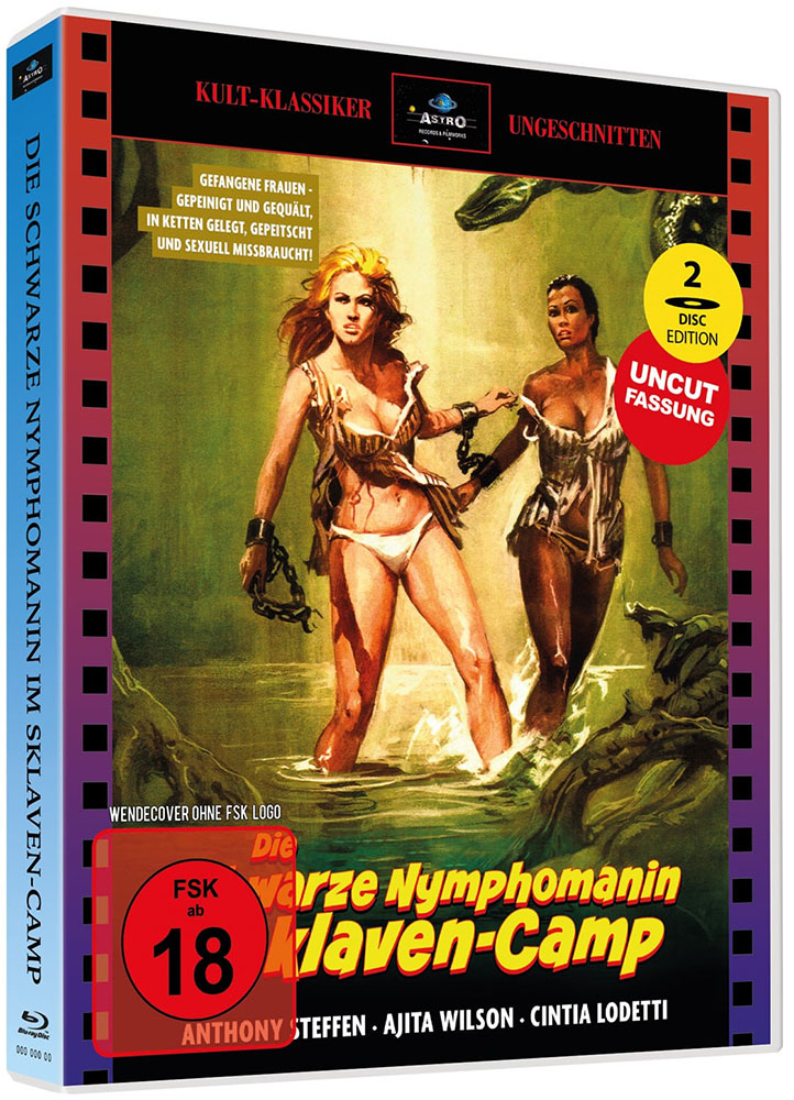 Die schwarze Nymphomanin im Sklavencamp (Blu-Ray+DVD) - Cover 1 - Scanavo Box - Limited 100 Edition