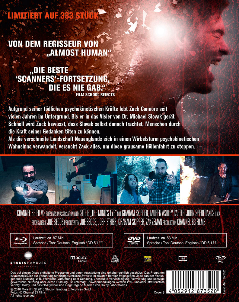 The Minds Eye (Blu-Ray+DVD) - Cover B - Mediabook - Limited 333 Edition