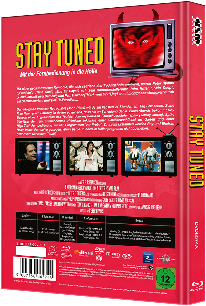 Stay Tuned - Mit der Fernbedienung in die Hölle (BD+DVD) - Cover A - Mediabook Limited 444 Edition