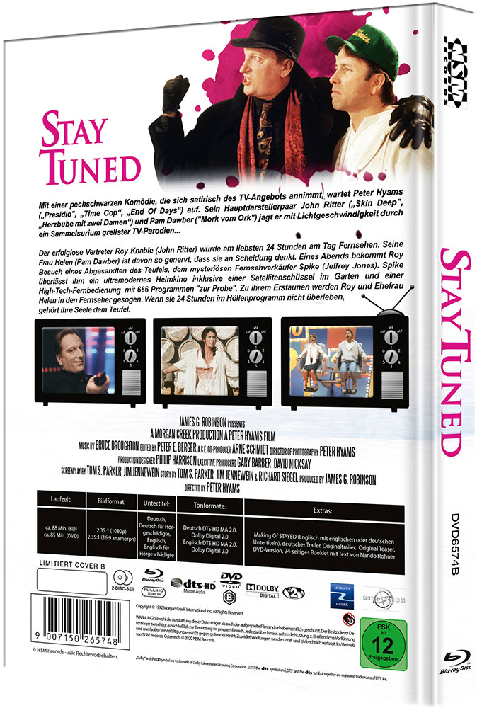 Stay Tuned - Mit der Fernbedienung in die Hölle (BD+DVD) - Cover B - Mediabook Limited 333 Edition