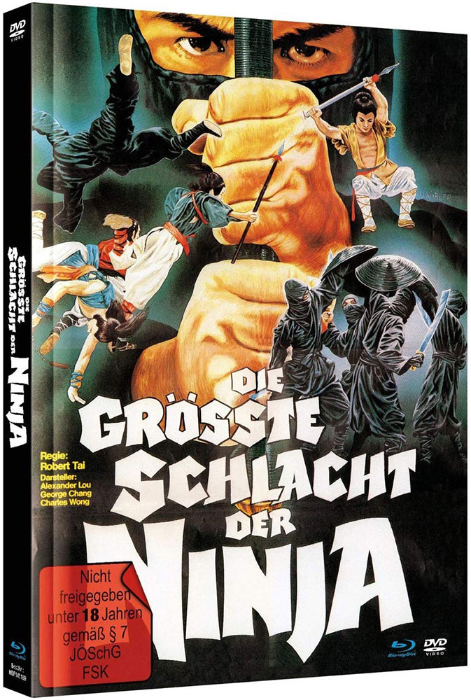 Die größte Schlacht der Ninja (Blu-Ray+DVD) - Cover A - Mediabook - Limited 500 Edition - 2K Remastered Die größte Schlacht der Ninja (Blu-Ray+DVD) - Cover A - Mediabook - Limited 500 Edition - 2K Remastered