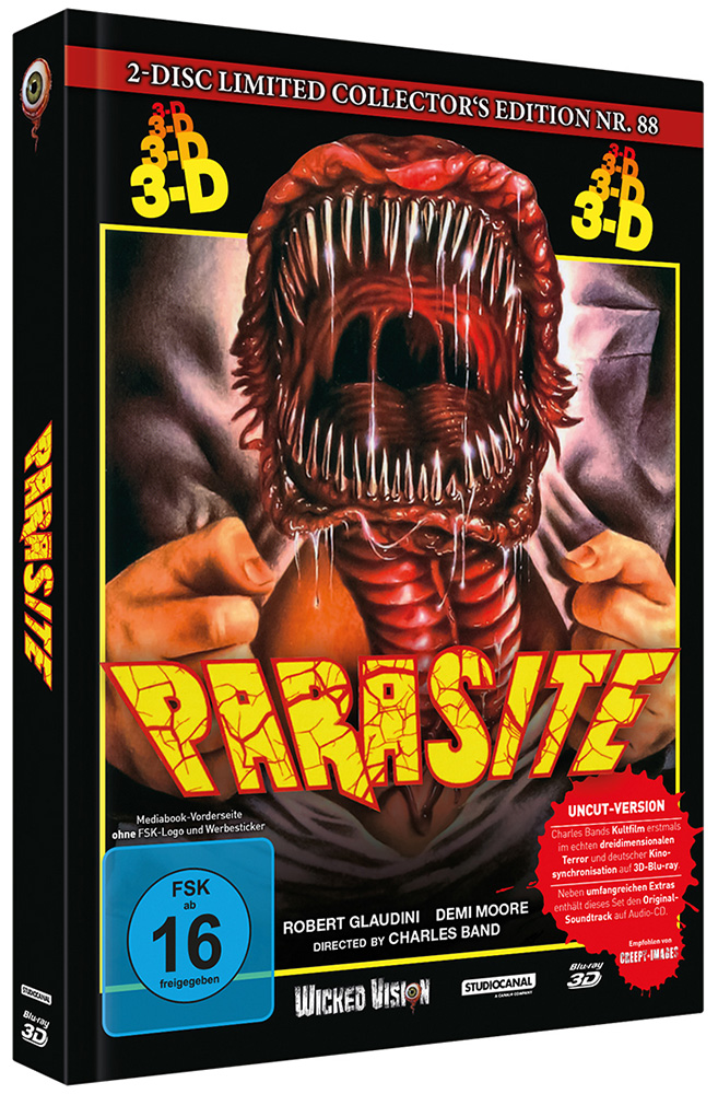 Parasite - Killer Parasit 3D (Blu-Ray+CD) - Cover E - Mediabook - Limited 222 Edition