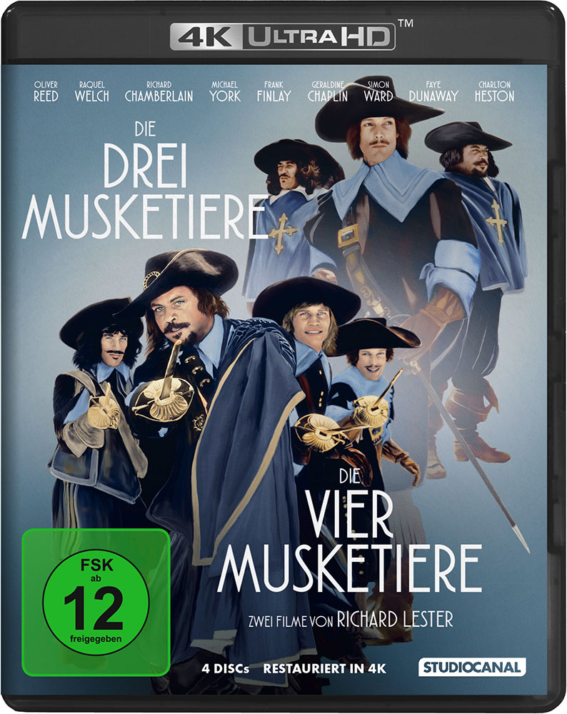 Die drei Musketiere / Die vier Musketiere (4K UHD+Blu-Ray) (4Discs)