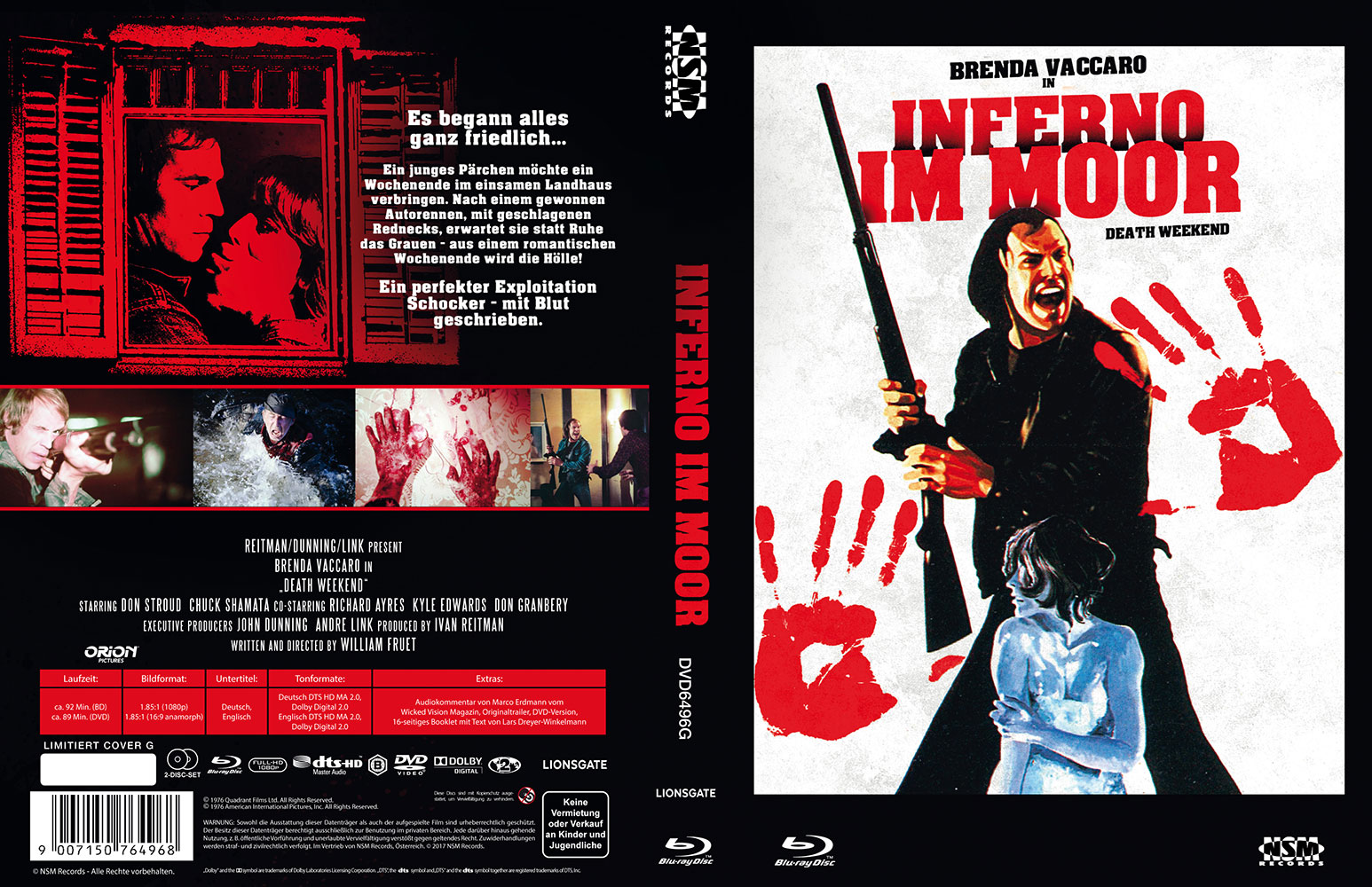 Inferno im Moor (Death Weekend-Party des Grauens) (Blu-Ray+DVD) - Cover G - Mediabook - Limited 111 Edition - Uncut