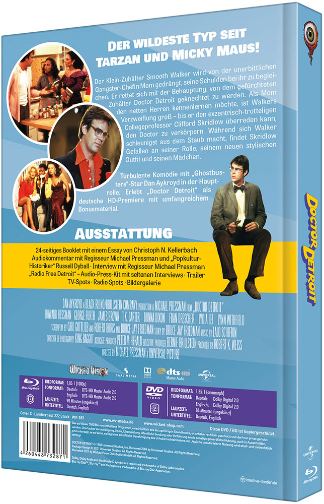 Dr. Detroit - Cover C - Mediabook (Blu-Ray+DVD) - Limited 222 Edition Dr. Detroit - Cover C - Mediabook (Blu-Ray+DVD) - Limited 222 Edition