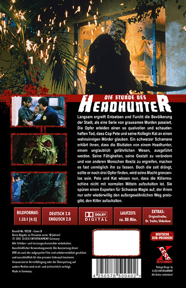 Die Stunde des Headhunter - Cover B - große Hartbox - Uncut