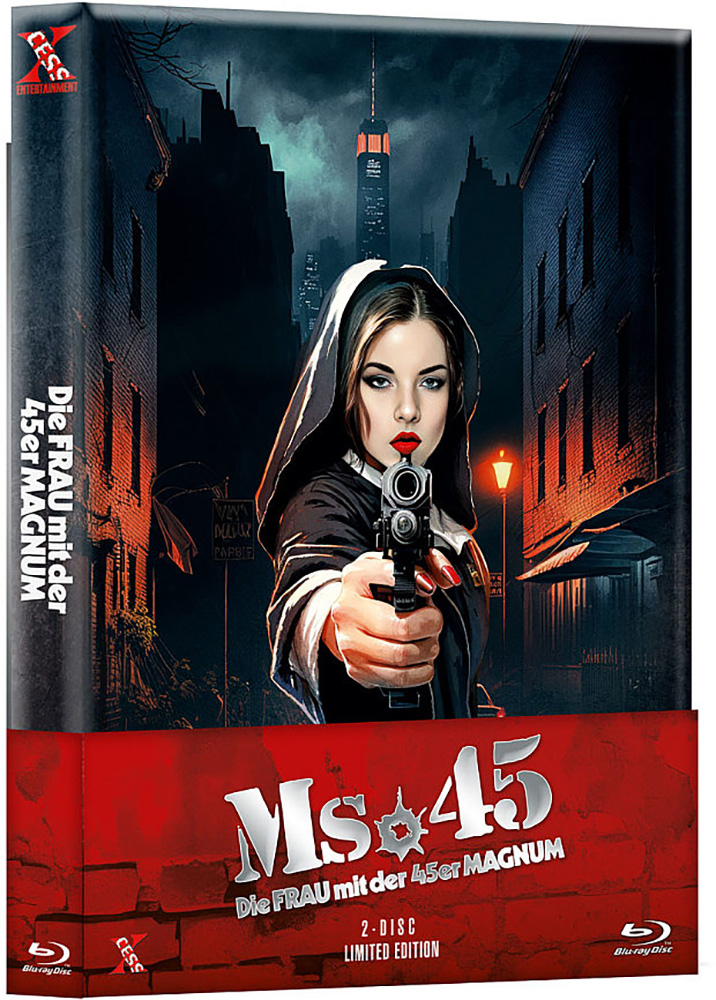 Die Frau mit der 45er Magnum - Mediabook (Wattiert) (Blu-Ray+DVD) - Limited 333 Edition