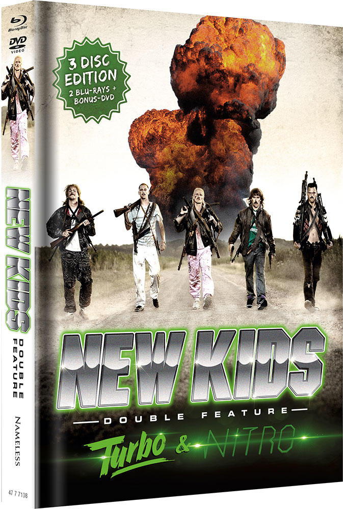 New Kids - Double Feature - Cover A - Mediabook (2Blu-Ray+DVD) - Limited 333 Edition New Kids - Double Feature - Cover A - Mediabook (2Blu-Ray+DVD) - Limited 333 Edition