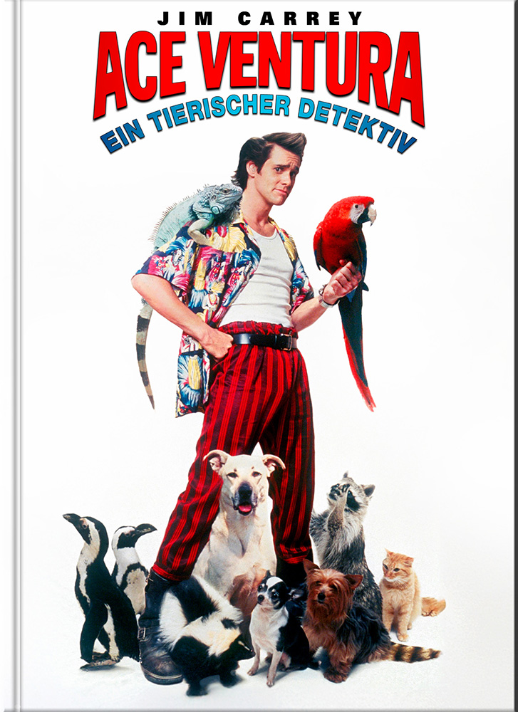 Ace Ventura - Ein tierischer Detektiv (Blu-Ray) (2Discs) - Cover D - Mediabook - Limited 222 Edition - 3 Filmfassungen Ace Ventura - Ein tierischer Detektiv (Blu-Ray) (2Discs) - Cover D - Mediabook - Limited 222 Edition - 3 Filmfassungen