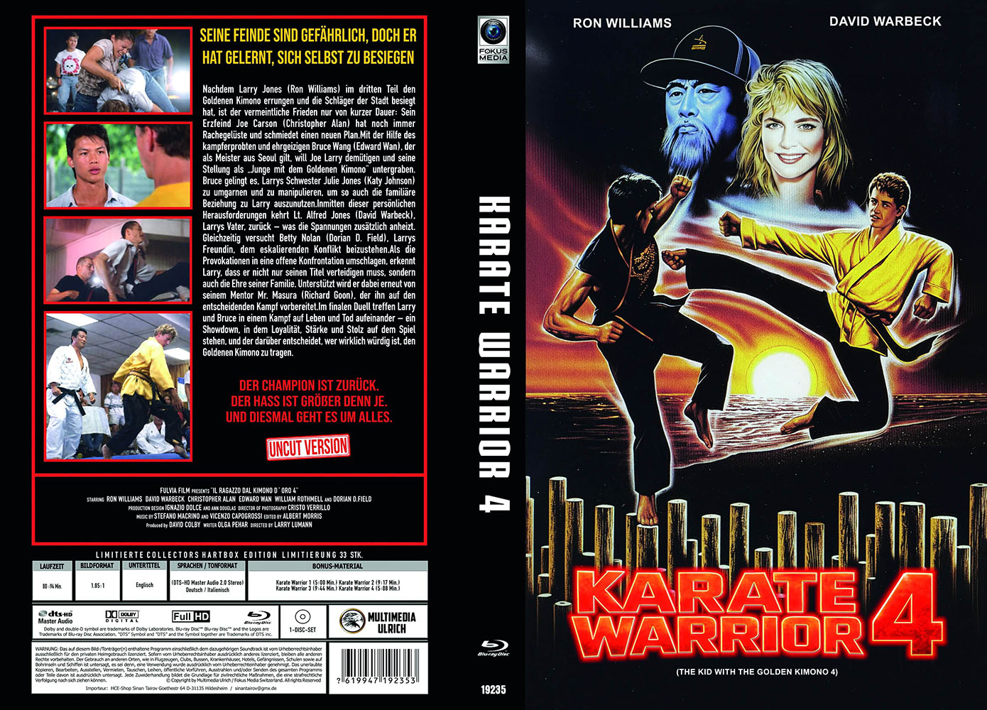 Karate Warrior 4 (Blu-Ray) - große Hartbox - Limited 33 Edition