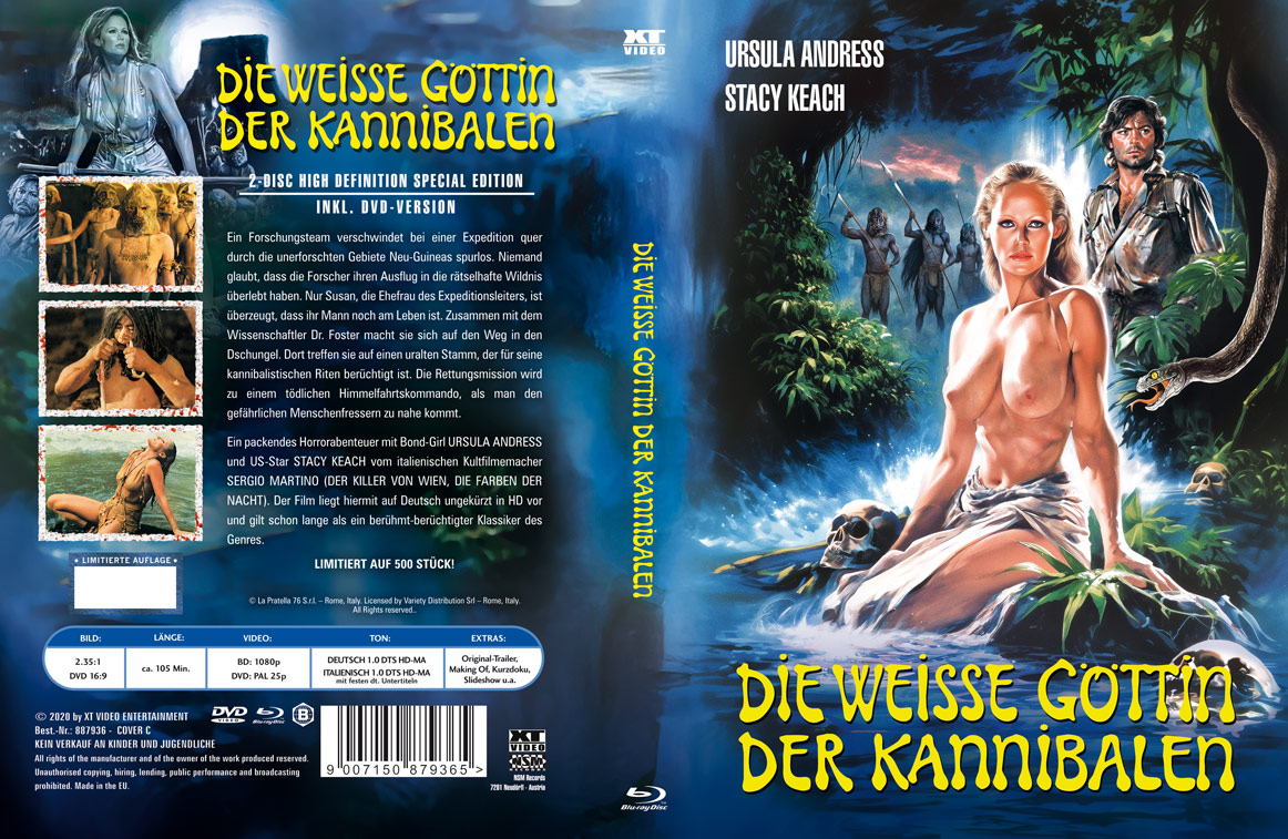 Die weiße Göttin der Kannibalen (Blu-Ray+DVD) - Cover C - Mediabook - Limited 500 Edition