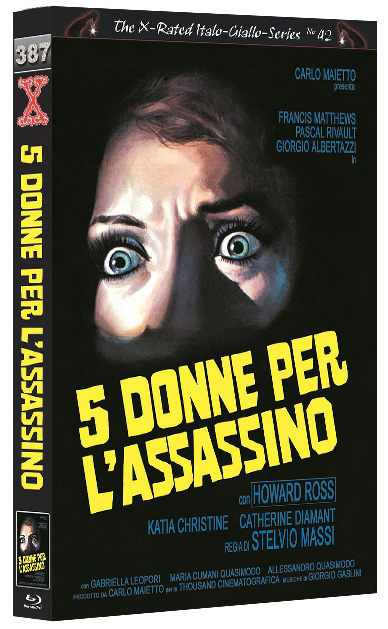 5 Donne per l´Assassino (Day Killer - Pulsschlag des Todes) (Blu-Ray) - Cover C - große Hartbox - Limited 44 Edition