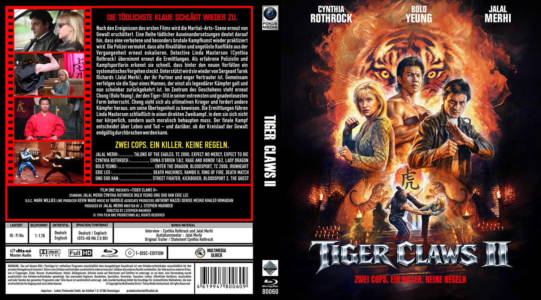 Tiger Claws II (Tigerkralle II) (Blu-Ray)