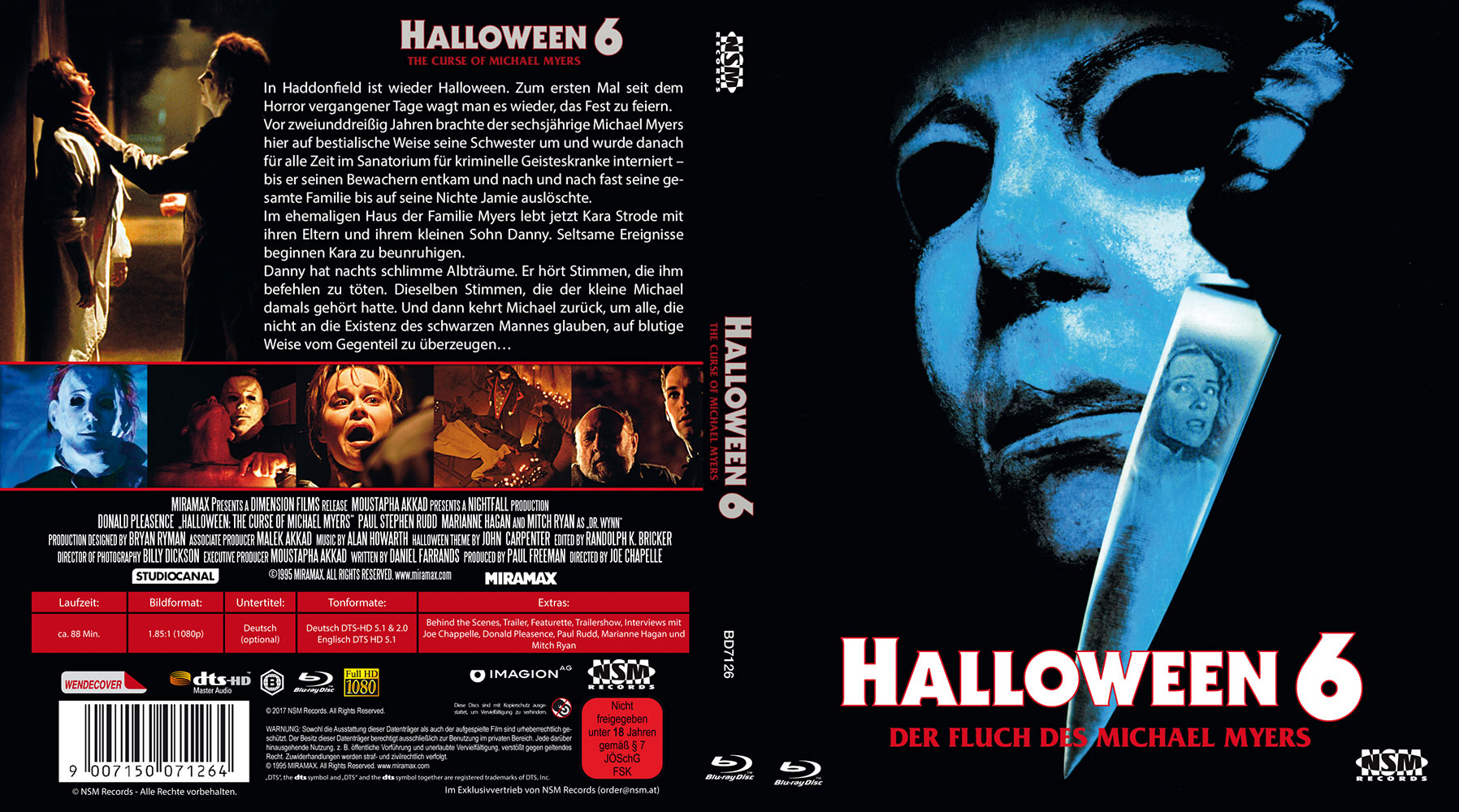 Halloween 6 (Blu-Ray) - Uncut - Wendecover
