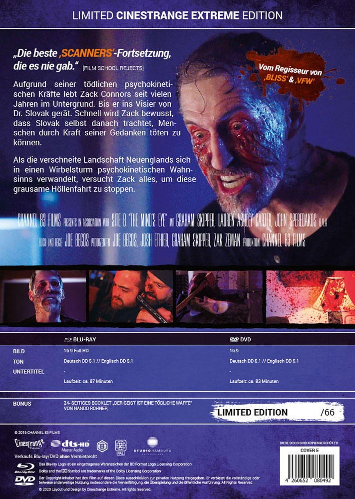MINDS EYE, THE (Blu-Ray+DVD) - Cover E - Mediabook - Limited 66 Edition MINDS EYE, THE (Blu-Ray+DVD) - Cover E - Mediabook - Limited 66 Edition