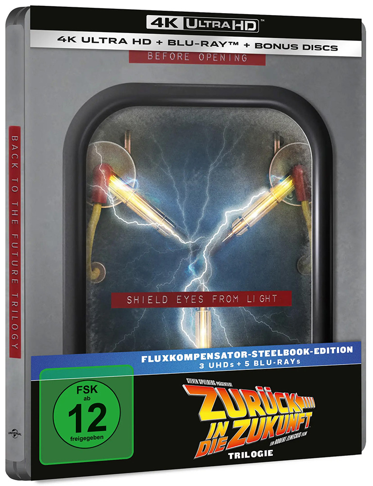 Zurück in die Zukunft Trilogie - Fluxkompensator-Edition (4K UHD+Blu-Ray) (8Discs) - Limited SteelBook Edition
