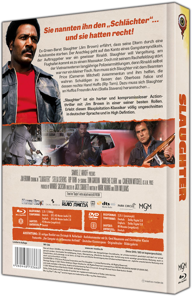 Slaughter (Blu-Ray+DVD) - Mediabook - Limited 333 Edition Slaughter (Blu-Ray+DVD) - Mediabook - Limited 333 Edition