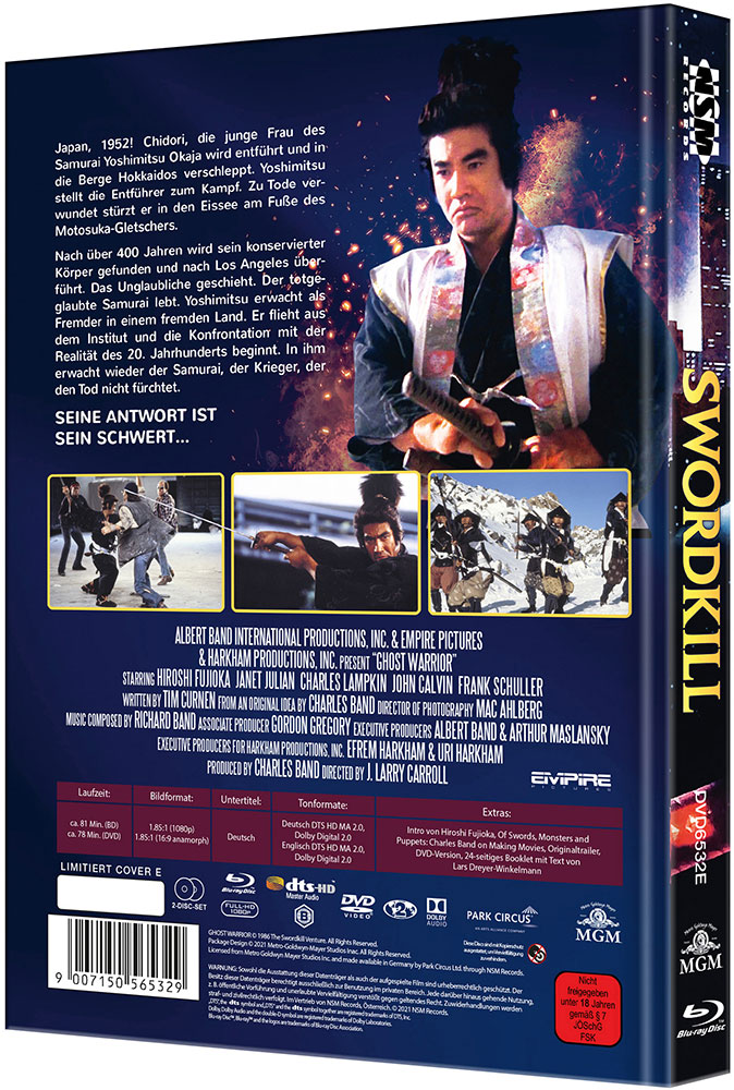 Swordkill (Ghost Warrior) (Blu-Ray+DVD) - Cover E - Mediabook - Limited 99 Edition Swordkill (Ghost Warrior) (Blu-Ray+DVD) - Cover E - Mediabook - Limited 99 Edition