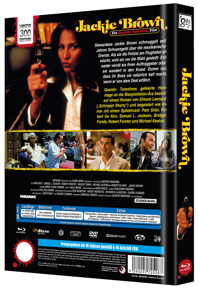 Jackie Brown (Blu-Ray+DVD) - Cover B - Mediabook - Limited 300 Edition